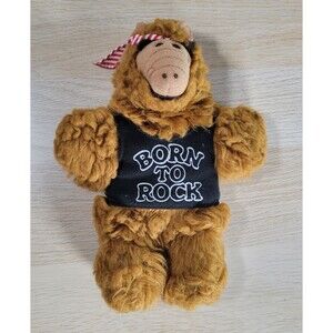 VTG Alf Hand Puppet Born To Rock 11" Plush Soft Toy 1988 Alien Productions